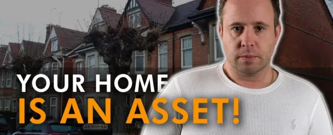 Mark Parham beside houses and Your Home Is an Asset text