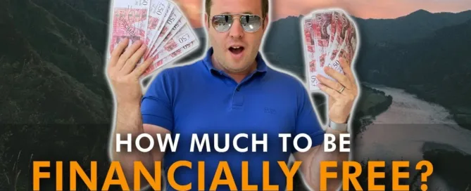 Mark Parham holding banknotes beside the question of how much money is needed for financial freedom