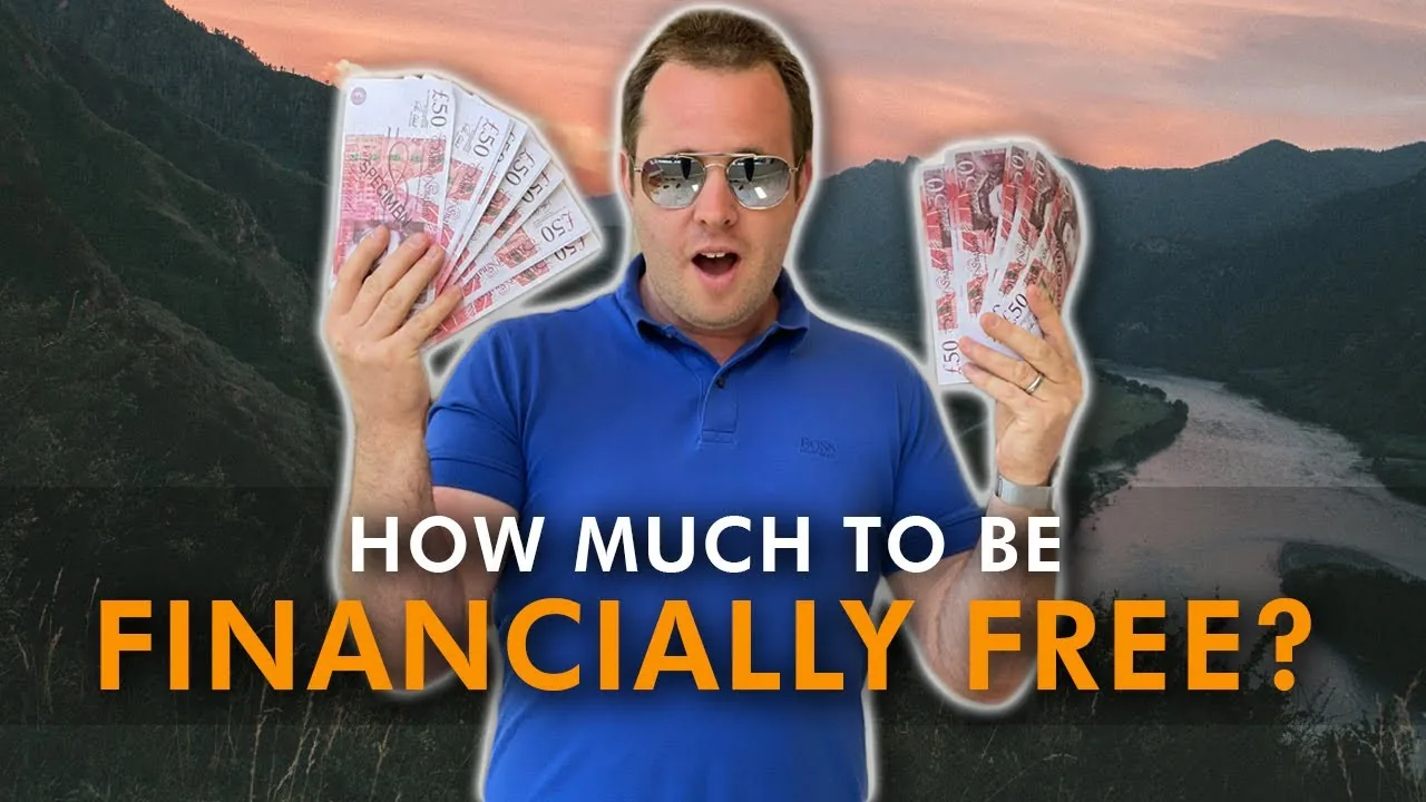 Mark Parham holding banknotes beside the question of how much money is needed for financial freedom