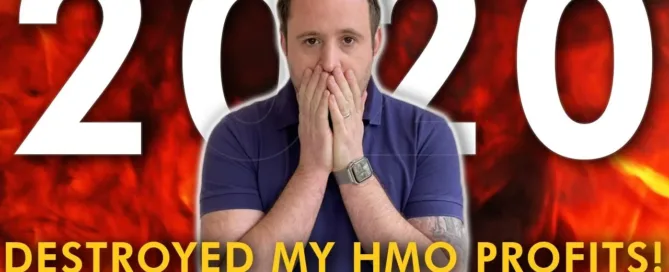 Mark Parham beside a large 2020 graphic and a headline about lost HMO profits