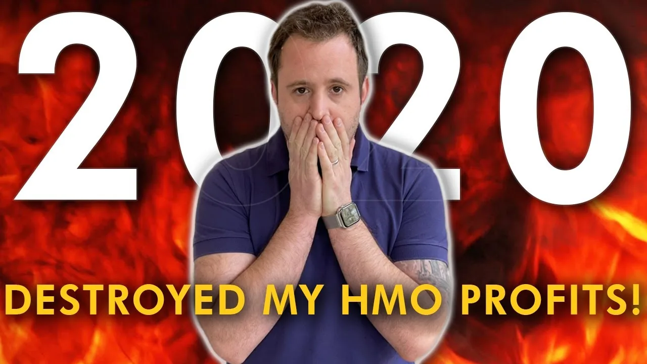 Mark Parham beside a large 2020 graphic and a headline about lost HMO profits