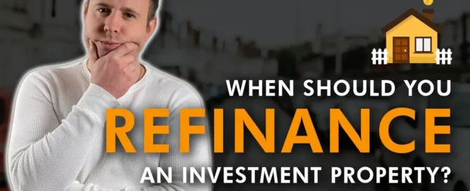 Mark Parham beside a house icon and a question about refinancing