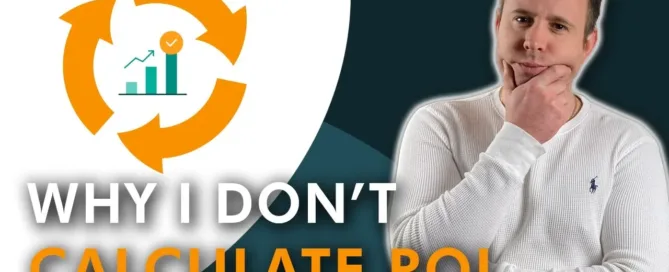 Mark Parham beside an orange circular arrow and ROI text