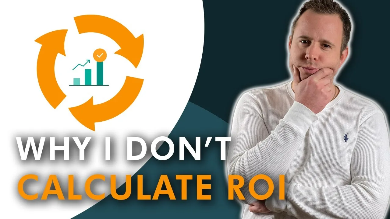 Mark Parham beside an orange circular arrow and ROI text