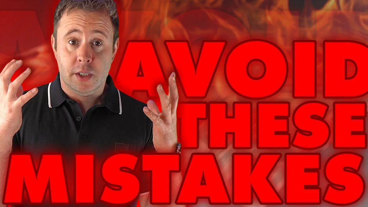 Mark Parham holding his hands up beside Avoid These Mistakes text