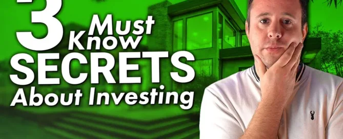 Mark Parham beside a house and Three Must Know Secrets text