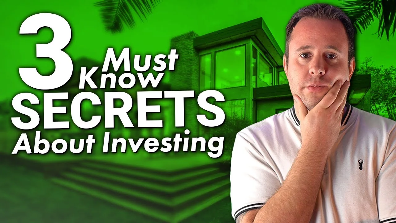 Mark Parham beside a house and Three Must Know Secrets text
