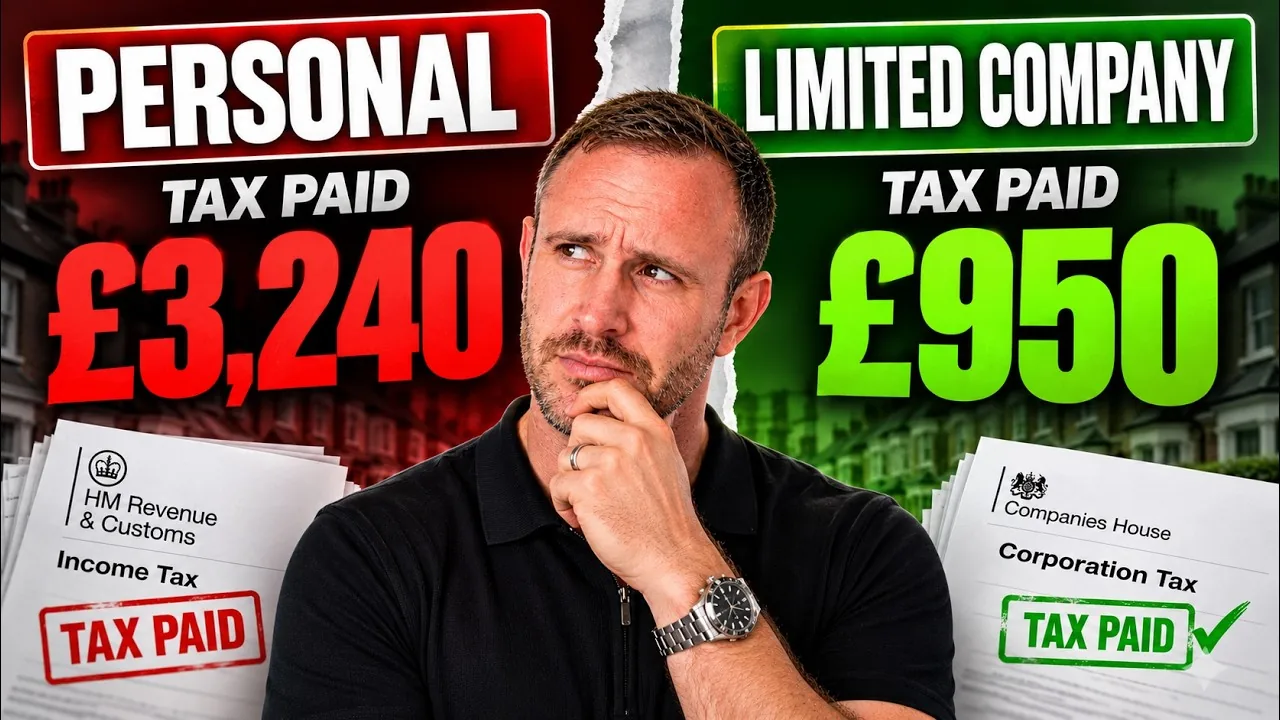 Mark Parham between personal and limited company tax comparisons of £3,240 and £950.
