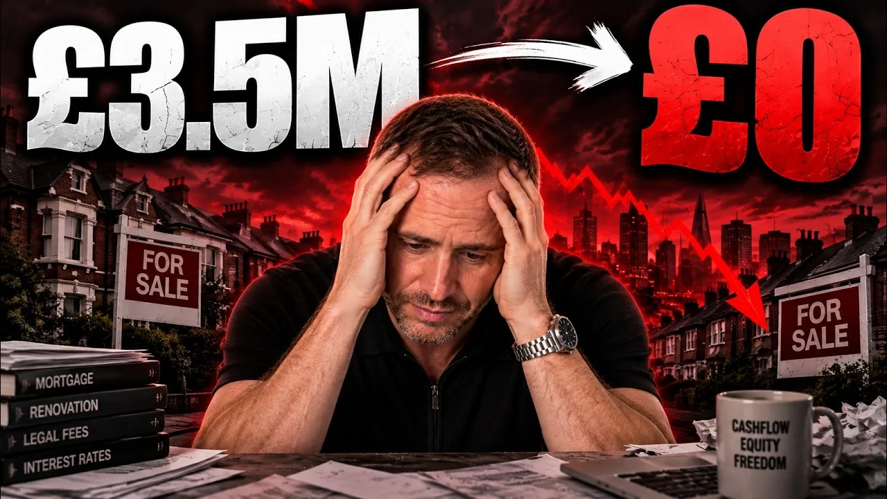 Mark Parham beneath £3.5M and £0 figures beside property and mortgage imagery